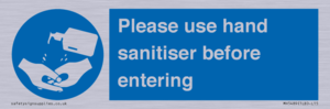 Please use hand sanitiser